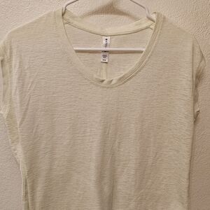 Athleta Light Green Short Sleeve Slub Tee